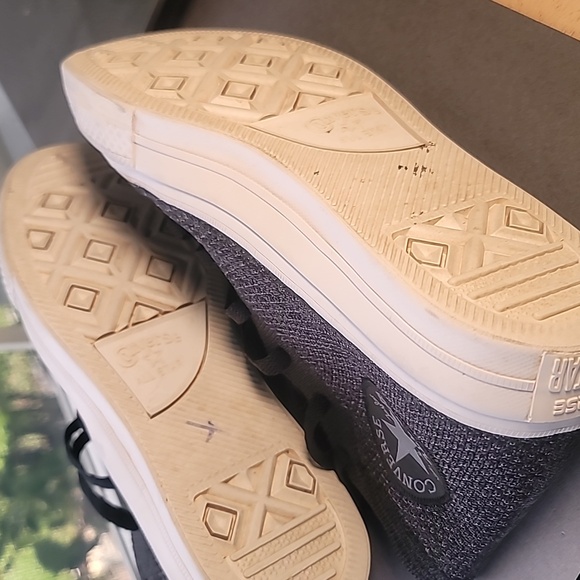 Converse Chuck Taylor x Nike Flyknit w/Lunarlon Charcoal High-Top Sneakers W 7.5 - Picture 14 of 14